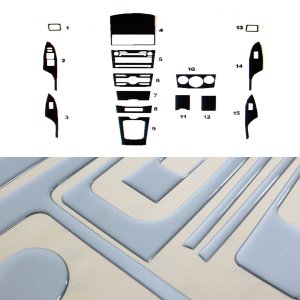 Toyota Corolla Dashboard Kit - Omac - 15 Pcs. (Alu.) - '09-'13